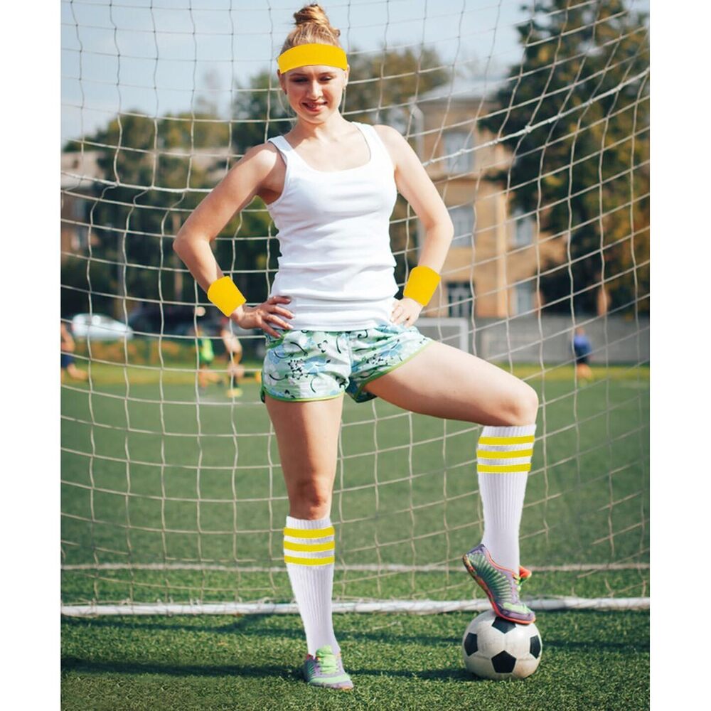 8776 Sweatband Striped Sock Set For Sweatband Headband High View 6